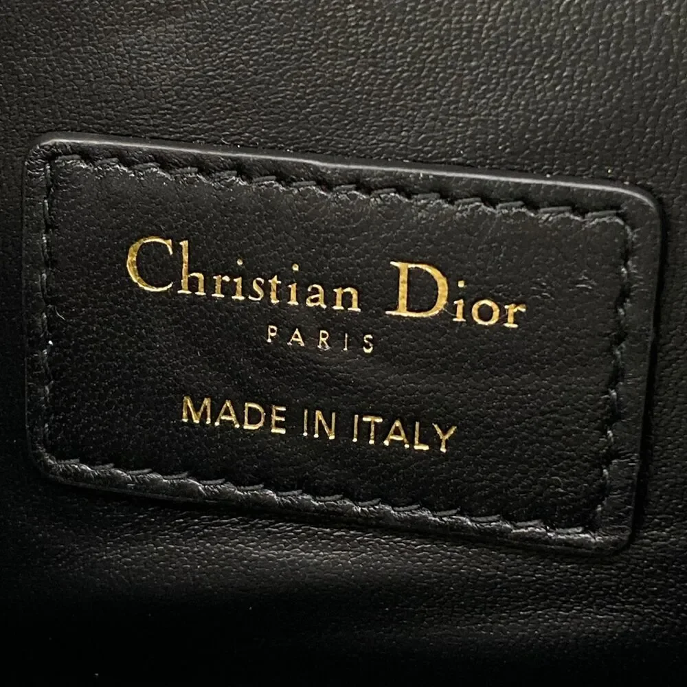 Christian Dior Lady D-Joy Bag Small/Lady D-Joy Handbag Black Gold
